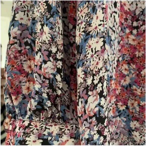 Parker New York Printed Blouse 100% Silk size Large - Picture 5 of 5
